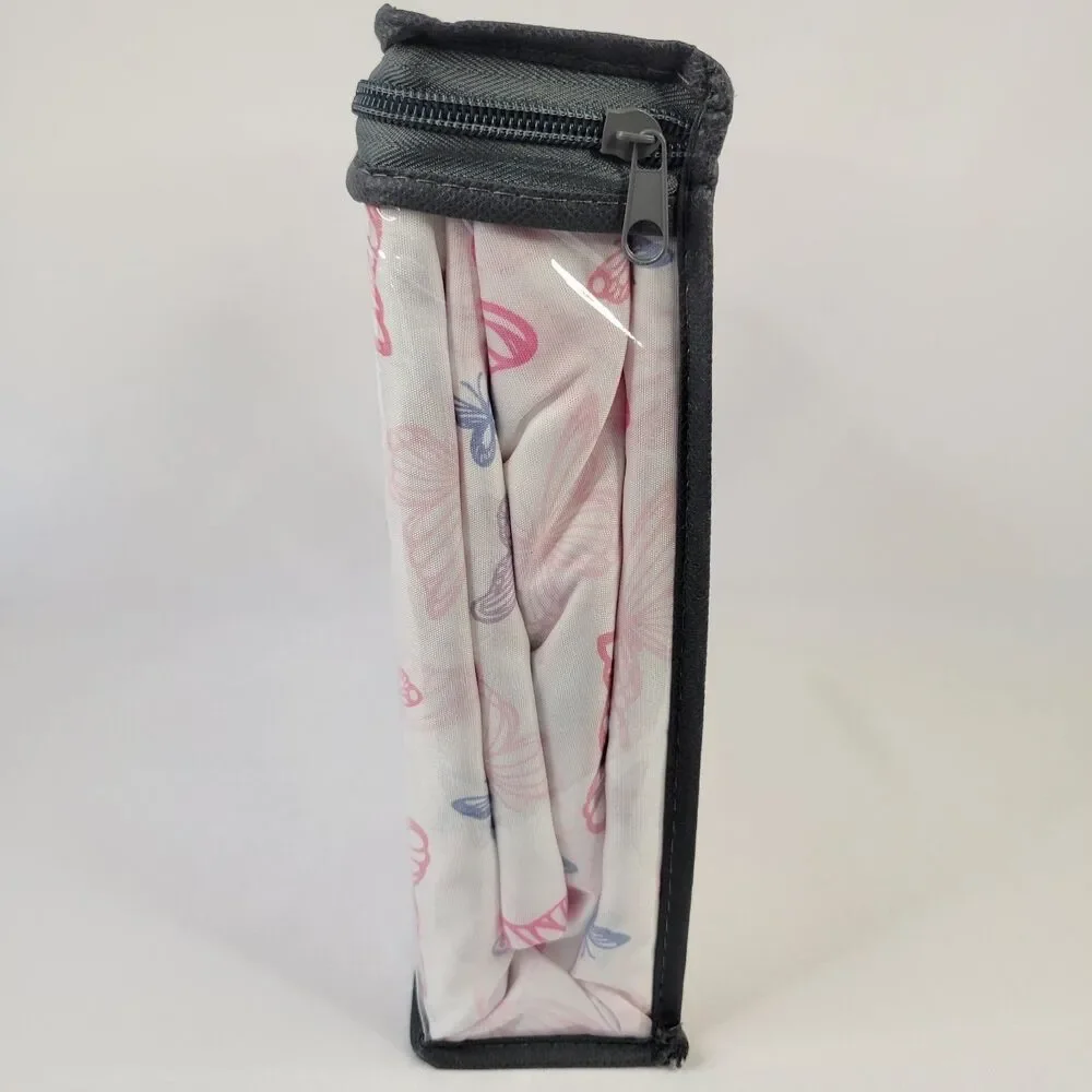 Pink Purple Blue White Butterflies 3 pc Twin Sheets Set Girls Butterfly Spring